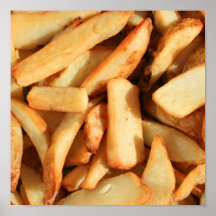 Affiche de pommes frites
