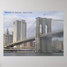 Affiche de pont de Brooklyn