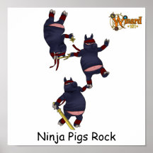 Affiche de porcs de Wizard101 Ninja