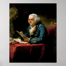 Affiche de portrait de Benjamin Franklin