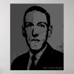 Affiche de portrait de HP Lovecraft