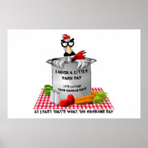 Affiche de potage au poulet