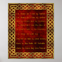 Affiche de prière de Viking