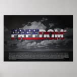 Affiche de Pro-Liberté de l'ASTÉRISQUE 36x24 de FR