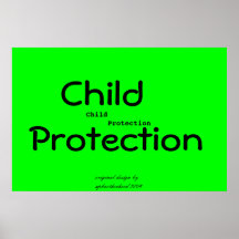 Affiche de protection de l'enfance