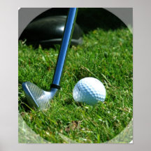Affiche de putt de golf