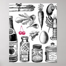 Affiche de sac d'épicerie de rayon X