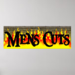 Affiche de salon de la coupe de cheveux des hommes