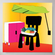 Affiche de saumon d'enfants d'Ikea