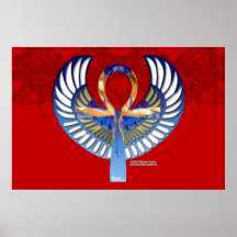 Affiche de scarabée d'Ankh