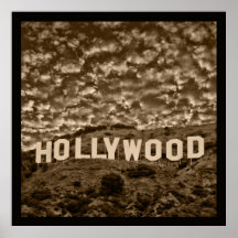 Affiche de signe de Hollywood