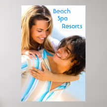Affiche de stations thermales de plage