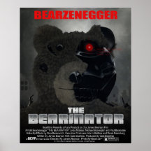 Affiche de style d'affiche de film de BEARINATOR