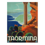 Affiche de Taormina Sicile Italie VintageTravel cartes postales