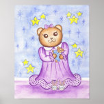 affiche de teddy_girl_bedtime