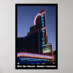 Affiche de théâtre de côté Ouest