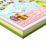 Affiche de toile de joyeux anniversaire impressions sur toile