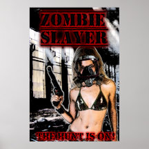 Affiche de tueur de zombi