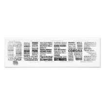 Affiche de typographie de la Reine New York Impressions Photographiques