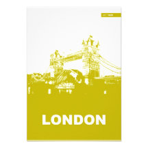 Affiche de ville de Londres Invitation Personnalisable