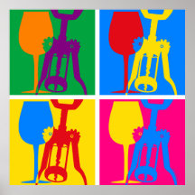 Affiche de vin d'art de bruit