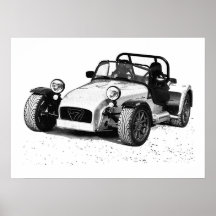 Affiche de voiture de Caterham