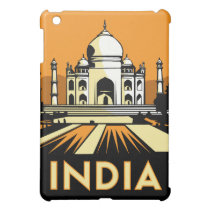 affiche de voyage d'art déco de l'Inde rétro coques mini ipad