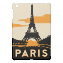 affiche de voyage d'art déco de Paris rétro coques mini ipad