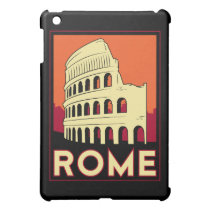 affiche de voyage d'art déco de Rome rétro coques mini ipad