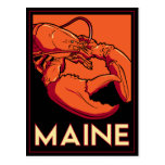 Affiche de voyage d'art déco du Maine rétro Cartes Postales