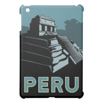 affiche de voyage d'art déco du Pérou rétro coques mini ipad