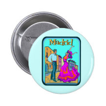 Affiche de voyage de Madrid Badge