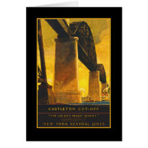 Affiche de voyage de pont de coupure de Castleton 