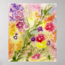 Affiche "d'éclaboussure florale"