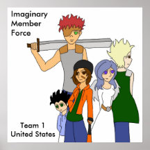 Affiche des Etats-Unis de l'équipe 1 d'ImaginaryMe