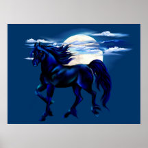 Affiche d'étalon de lumière de lune