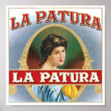 Affiche d'étiquette de Patura de La