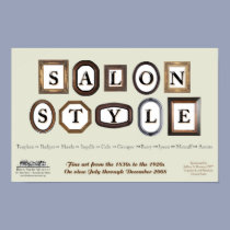 Affiche d'exposition de style de salon posters