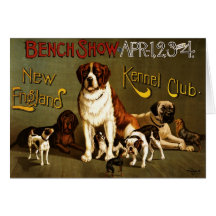 Affiche d'exposition du club c.1890 de chenil de l cartes de vœux
