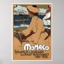 Affiche d'exposition du Monaco