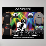Affiche d'habillement du DJ de moi suis habillemen