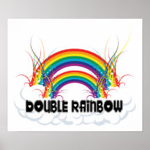 AFFICHE - DOUBLE ARC-EN-CIEL
