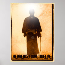 Affiche douze des Hébreux quatre