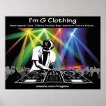 Affiche du DJ de moi suis habillement de G