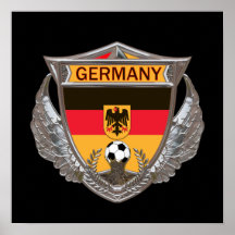Affiche du football de l'Allemagne