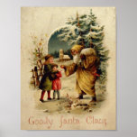 Affiche du père noël de sucrerie
