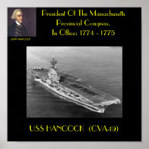 AFFICHE D'USS HANCOCK (CVA-19)