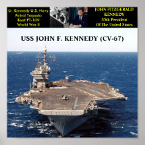 AFFICHE D'USS JOHN F. KENNEDY (CV-67)
