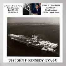 AFFICHE D'USS JOHN F. KENNEDY (CVA-67)