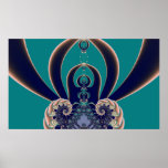 Affiche dynamique d'art de 7 fractales